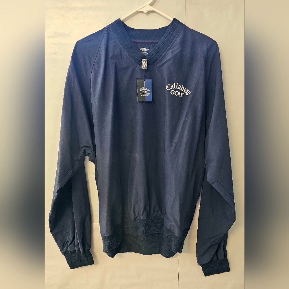 Calaway Men's V-Neck Navy Windbreaker